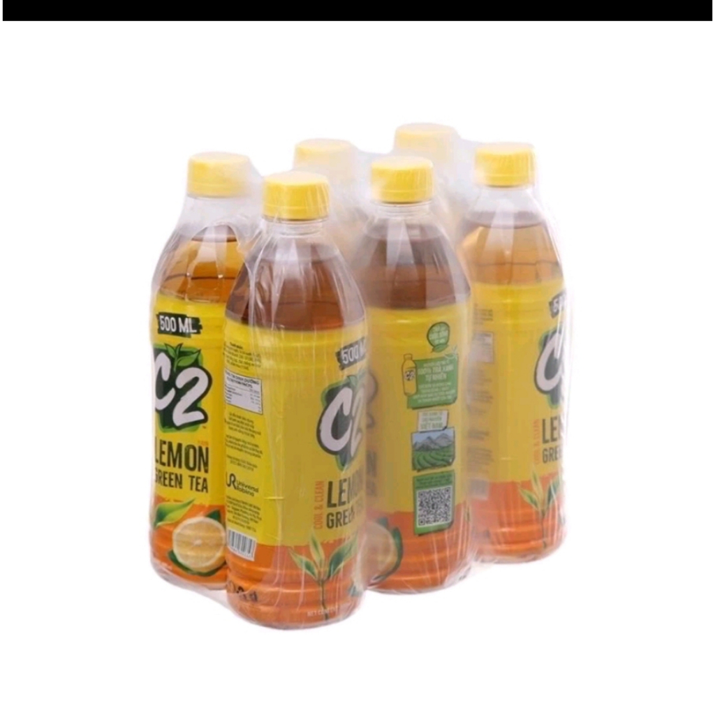 Lốc 6 chai C2 chanh/ đào 450ml