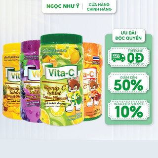 Kẹo vita-c thái lan vị trái cây cung cấp vitamin c & tăng đề kháng cho bé và người lớn - hộp 1000 viên