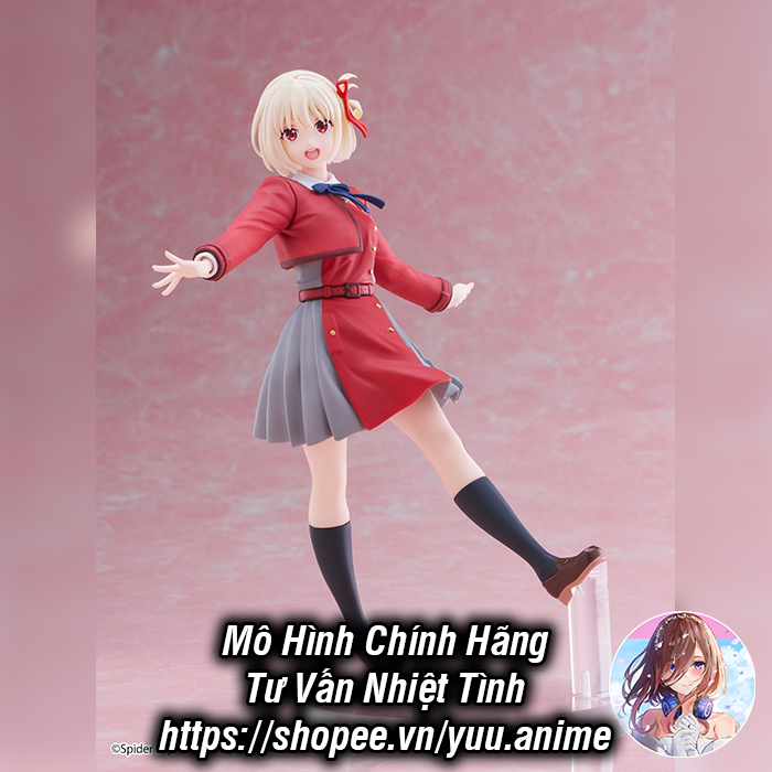 Mô Hình Chính Hãng Lycoris Recoil - Nishikigi Chisato - Coreful Figure - Seifuku ver. (Taito)
