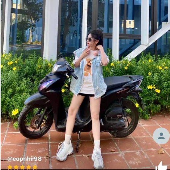 Áo Gile Jeans Nữ Dáng Hàn Áo Khoác Bò Nữ Dáng Dài Rách Tua Rua Ulzzang Hàn Quốc  ANIESHOP688