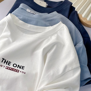 Áo thun tay lỡ cotton khô 3158 Form rộng nam Nữ Unisex The One