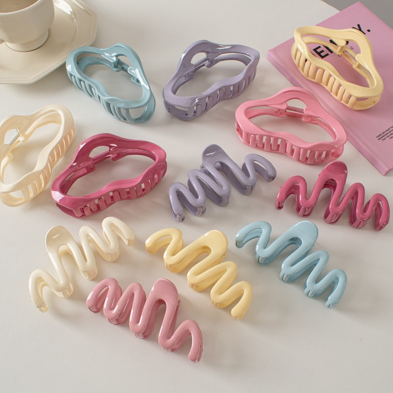 Kẹp càng cua nhiều mẫu màu Pastel trendy Hàn Quốc dễ thương