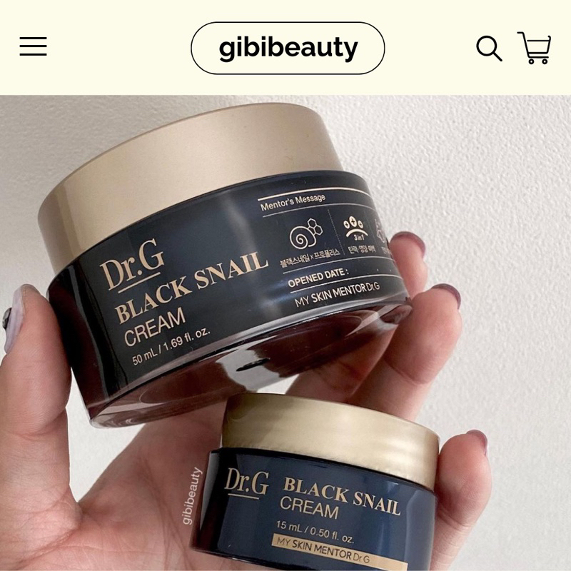 Kem dưỡng DR.G Black Snail Cream