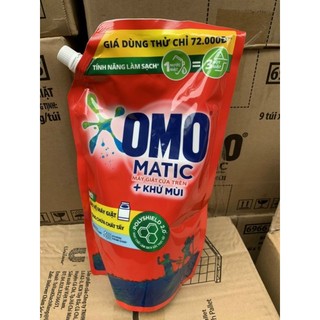 Nước Giặc OMO MATIC Xoáy Bay Vết Bẩn, Loại Bỏ Khử Mùi Hôi Túi 1.2 lít