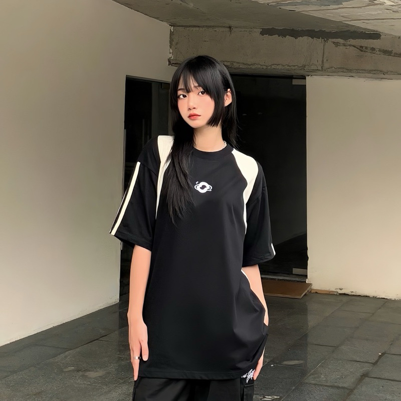 Áo thun Raglan unisex nam nữ form rộng tay lỡ, Áo phông Raglan phối tay Local brand Blokecore Sporty Basic Outerity GTM