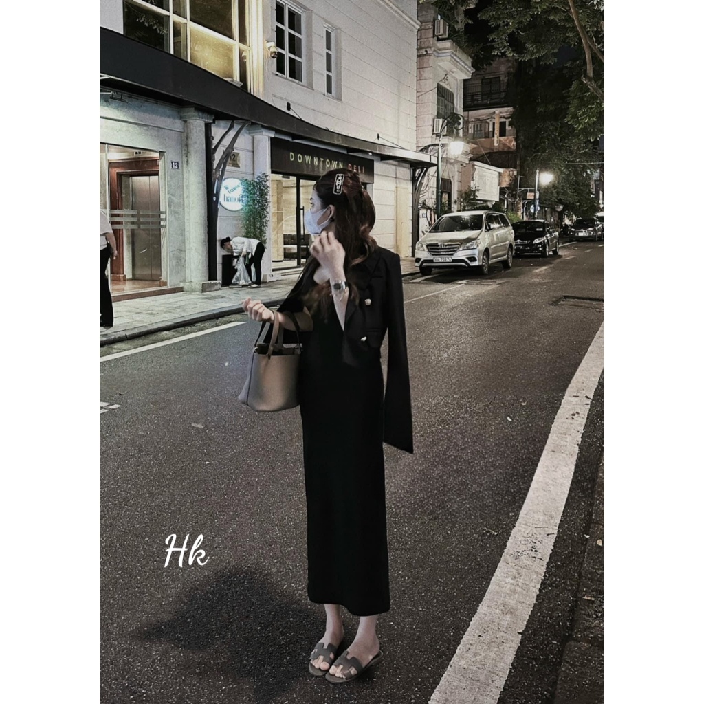 Áo vest dáng croptop kèm tag đồng xịn xò sang chảnh dành cho nữ mặc mùa thu đông xinh - Thời Trang Bảo Trang - Hk10.4