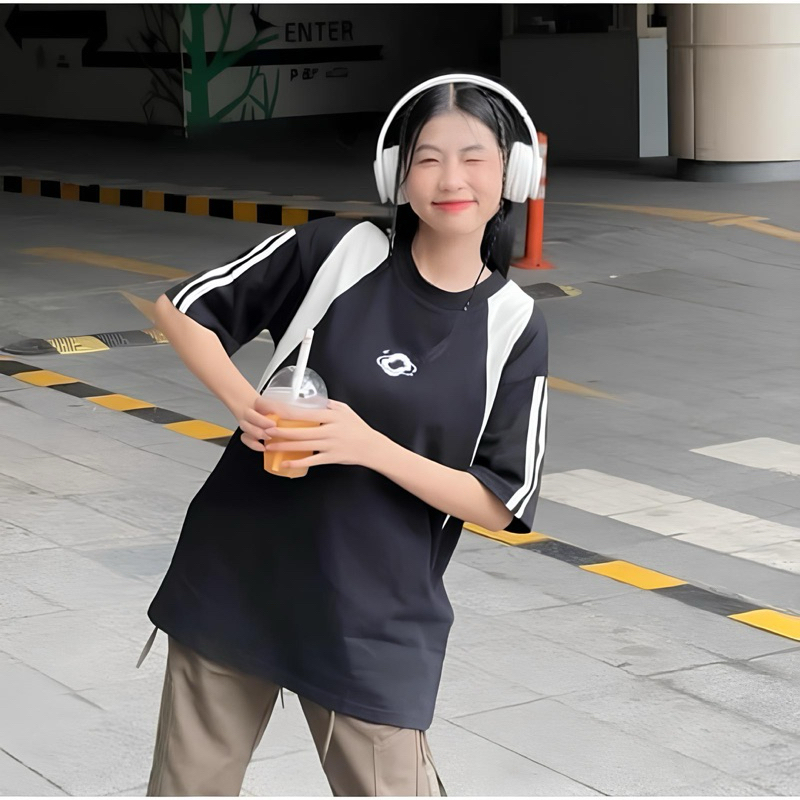 Áo thun Raglan unisex nam nữ form rộng tay lỡ, Áo phông Raglan phối tay Local brand Blokecore Sporty Basic Outerity GTM