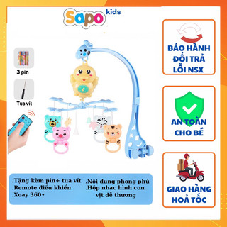 Treo Nôi Có Hộp Nhạc Cho Bé,Treo Nôi Cho Bé Phát Nhạc Xoay 360 Độ Sapo Kids