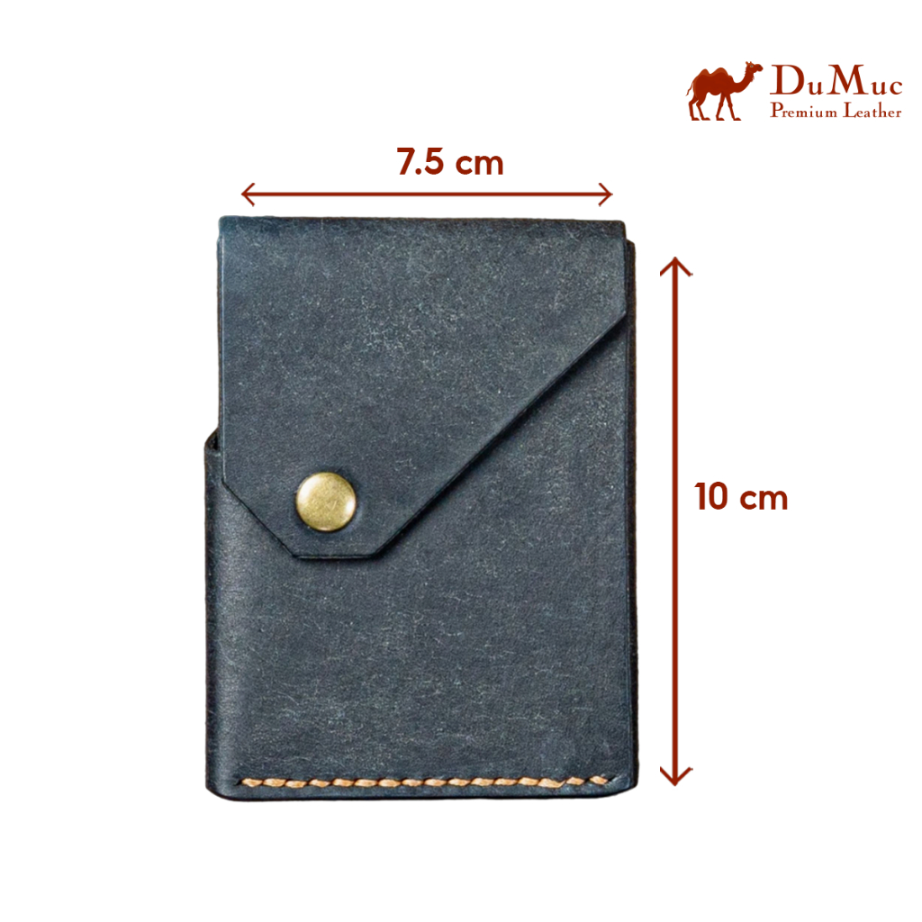 Ví da đựng thẻ bóp tiền William Du Mục Leather Da Pueblo Hass Leather from Italia V012