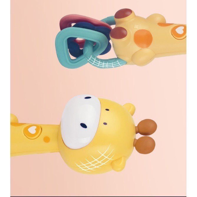 Đồ chơi trẻ em, Xúc xắc xoay 360 độ kiêm gặm nướu phát nhạc, đèn ngủ cực dễ thương cho bé