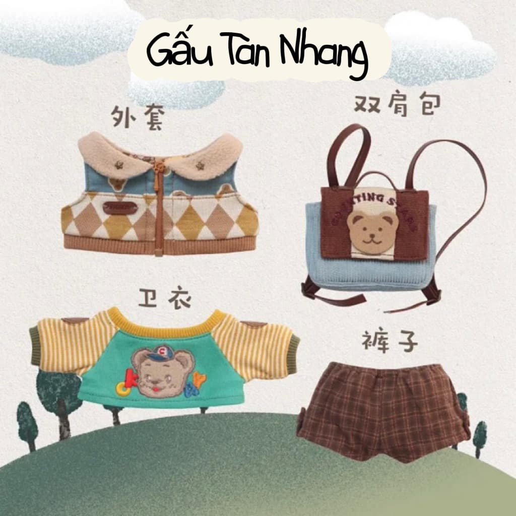 Outfit doll 15cm quần áo doll