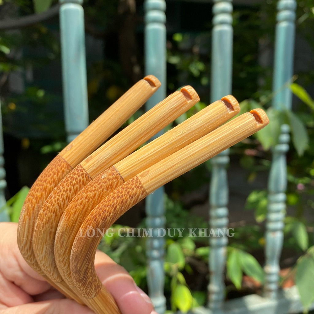 Cầu góc tre lồng chim hút mật, khuyên,... siêu hot, mẫu vuông tam khúc hút mật  - phụ kiện lồng chim DUY KHANG