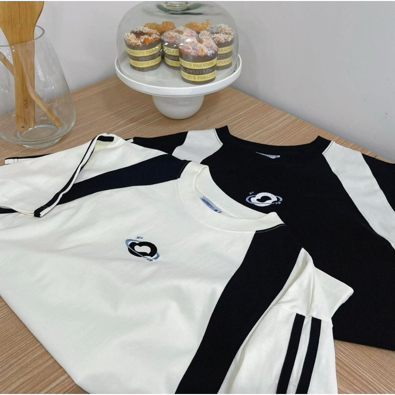 Áo thun Raglan unisex nam nữ form rộng tay lỡ, Áo phông Raglan phối tay Local brand Blokecore Sporty Basic Outerity GTM