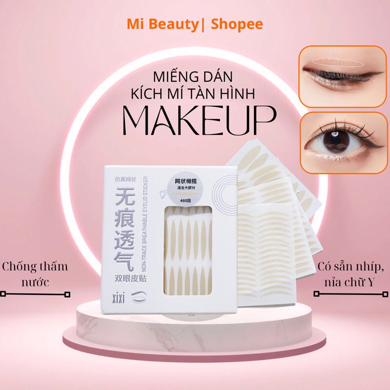 Miếng Dán Kích Mí Tàn Hình XIXI 480 Cặp Mỗi Hộp