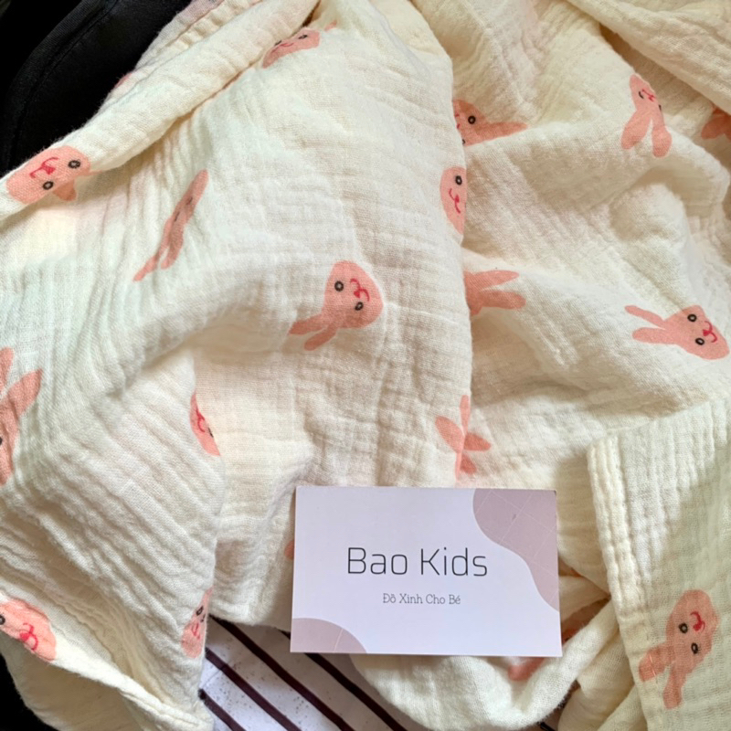 Khăn Tắm + Chăn Muslin siêu mềm siêu thoáng cho bé