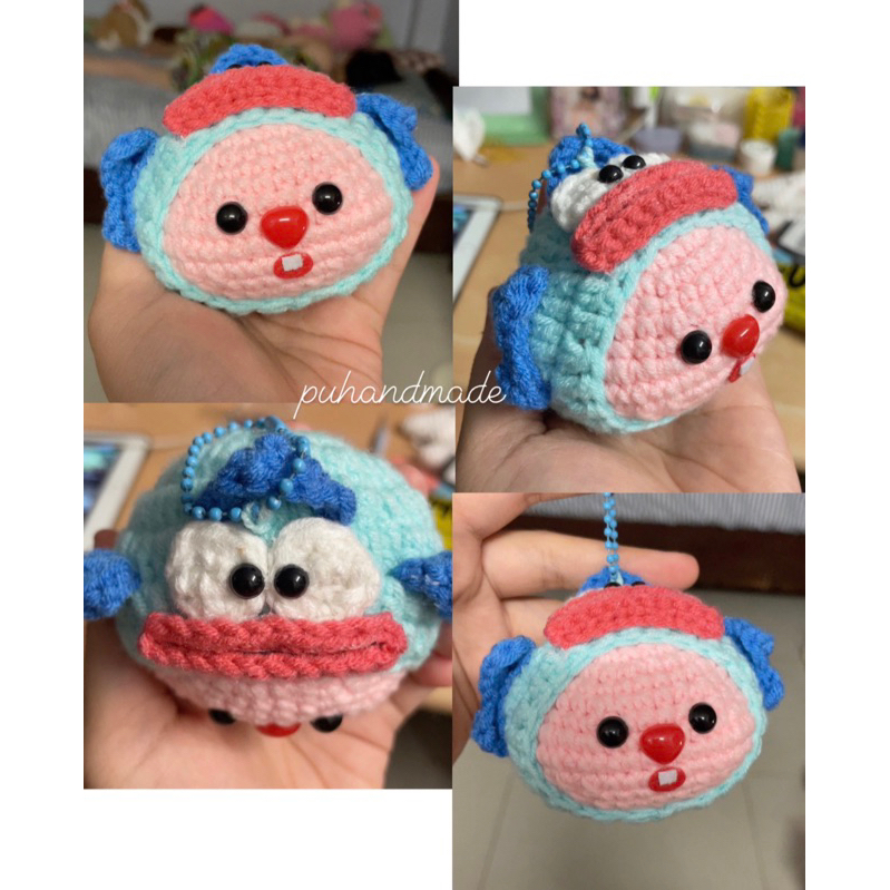Móc khoá loppy bằng len