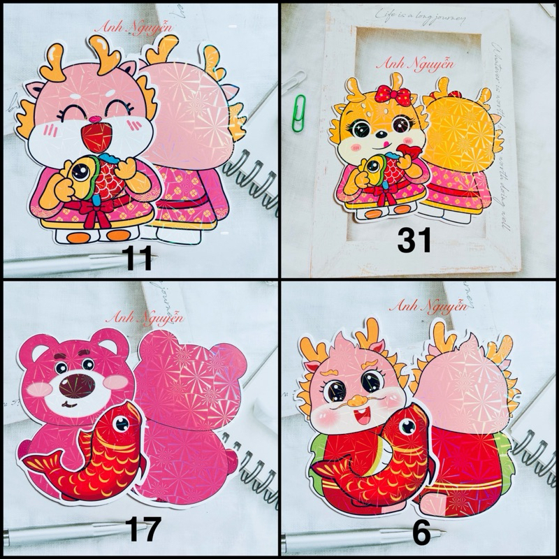 Lì Xì ChiBi 100 Bao (Giao Ngẫu Nhiên) Hoạt Hình