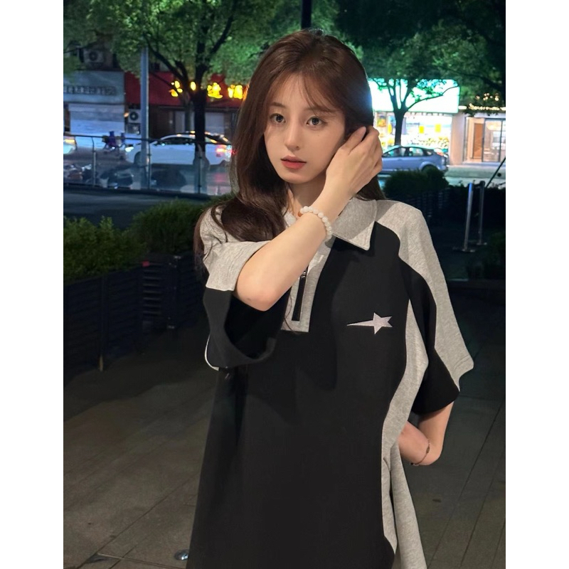 Áo Polo Phối Khoá Kéo SuperStar GOTOMI Local Brand Polo Unisex Nam Nữ GTM 2023