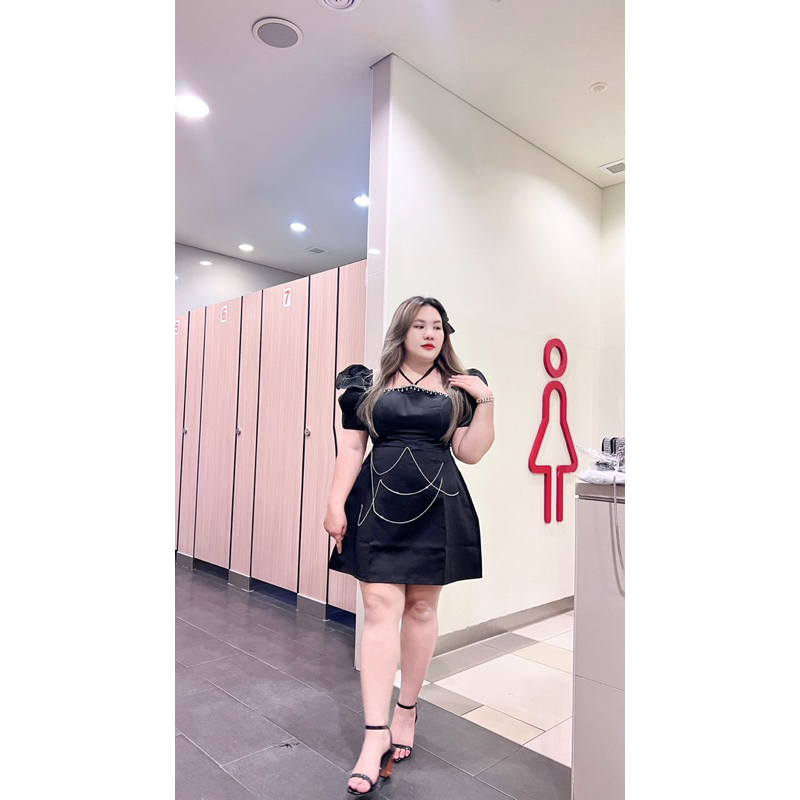 Đầm lượn sóng bigsize 55-90kg QUỲNH NHƯ BIGSIZE