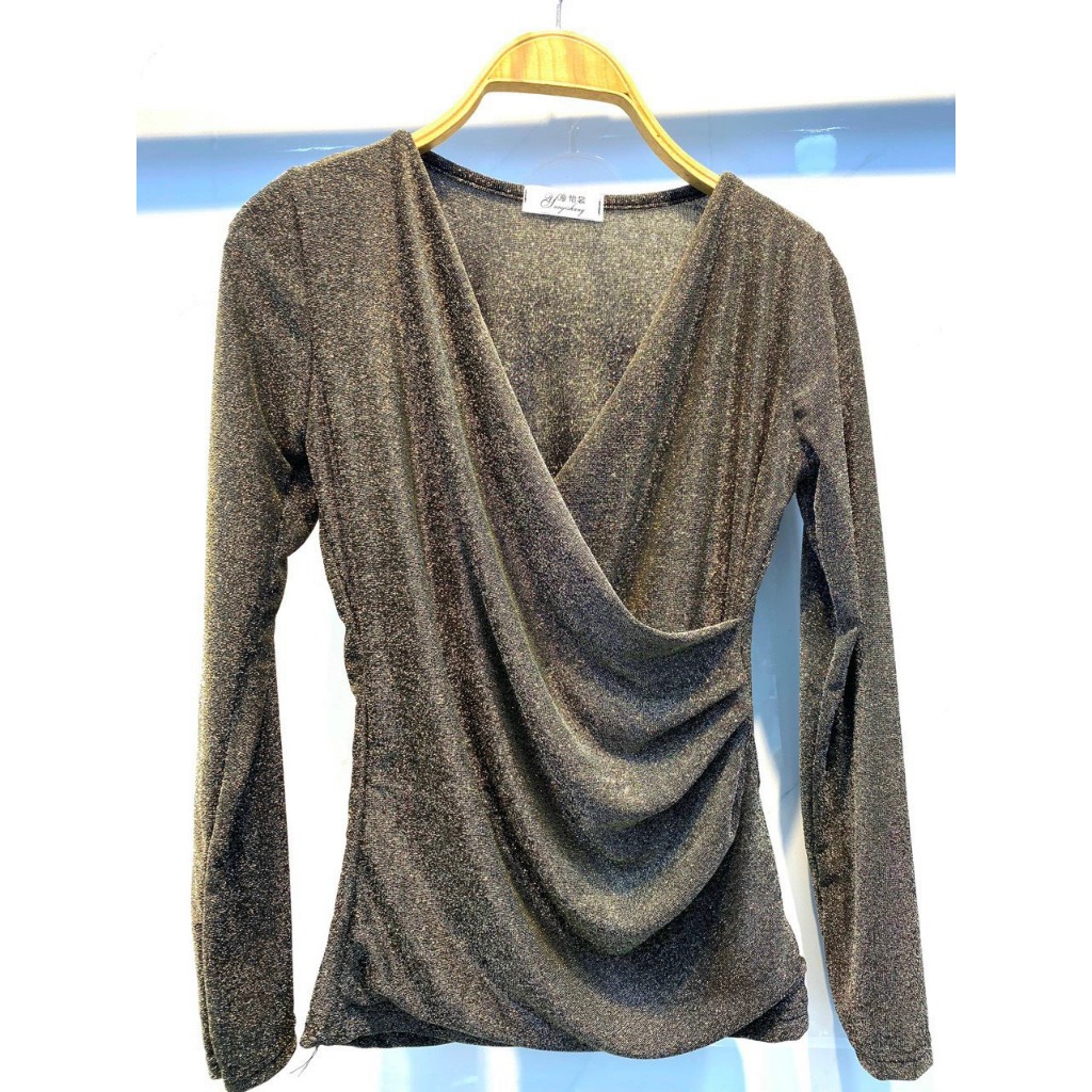 Áo body nhũ nhún eo sang chảnh, áo kiểu nhũ nhún eo A09