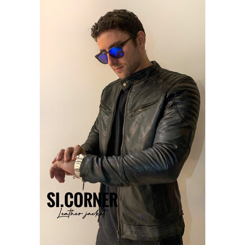 Áo khoác da thật 2hand nam