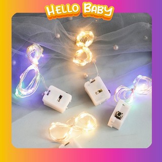 Đèn led pin Fairy đom đóm trang trí sinh nhật - decor nhà cửa - hộp quà (Dài 1-2-3-5M)