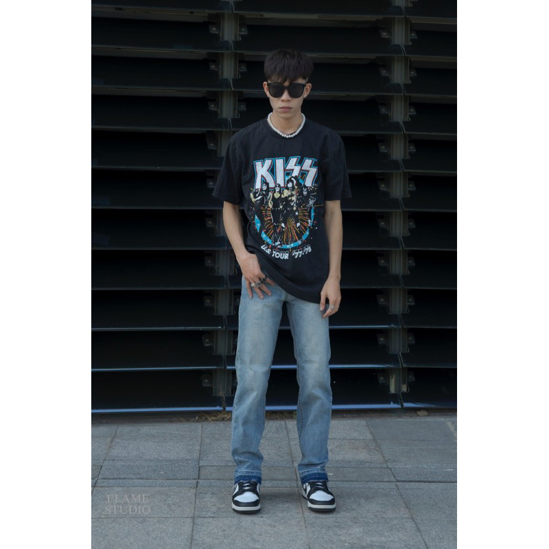 𝗦𝘁𝗿𝗮𝗶𝗴𝗵𝘁 𝗗𝗲𝗻𝗶𝗺 - Quần Jean nam ống suông Xanh, Xám , Đen
