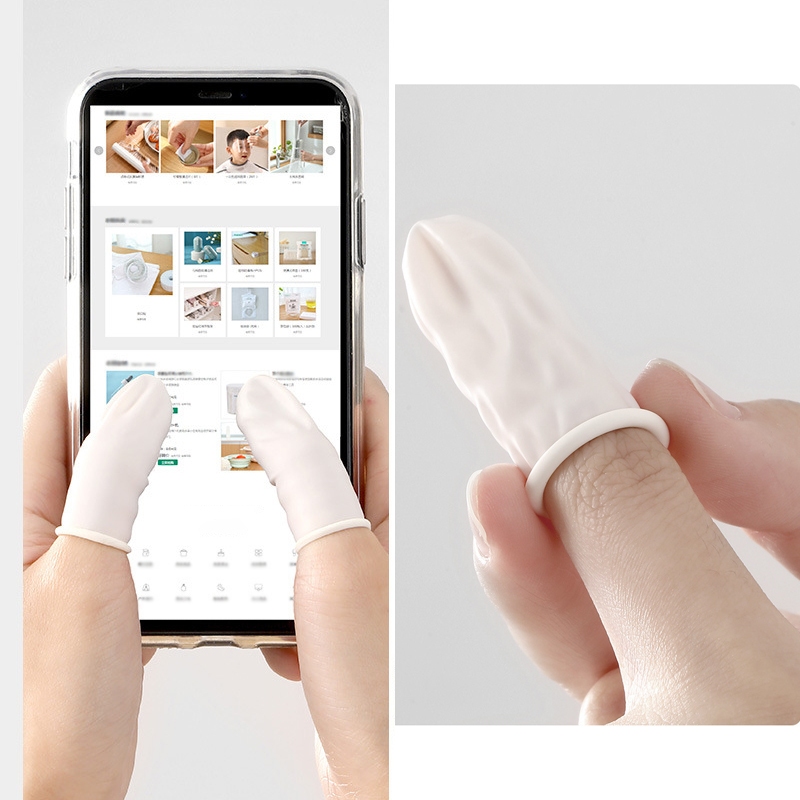 Bao Ngón Tay Cao Su Y Tế - Gói 500g. Bao tay ngón cao su tĩnh điện, ngăn ngừa mồ hôi vết bẩn.