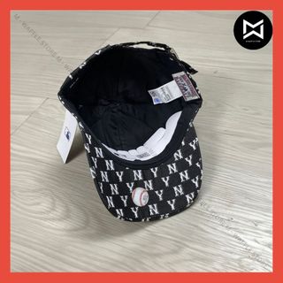 (𝗖𝗵𝗶́𝗻𝗵 𝗵𝗮̃𝗻𝗴) Nón Mũ lưỡi trai MLB Monogram NY - 𝗠𝗟𝗕 CAP Full Code