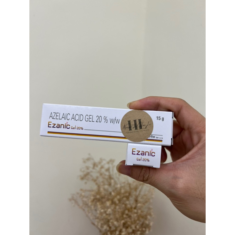 Gel AZELAIC ACID 20% Ezanic giảm mụn mờ thâm sáng da 15g