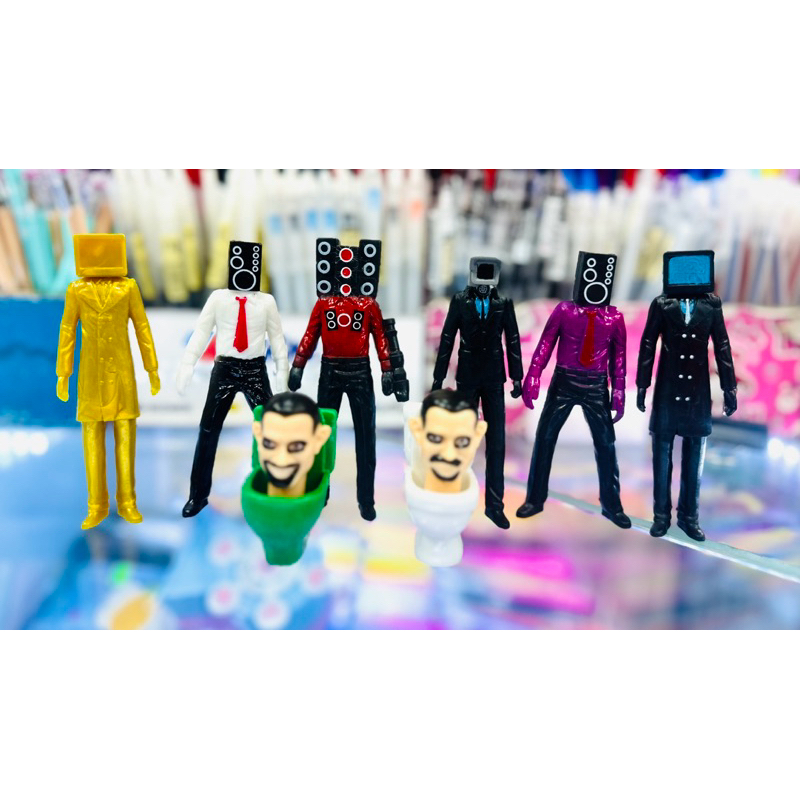 Bộ Đồ Chơi Mô Hình Nhân Vật SKIBIDI TOILET 7-15cm