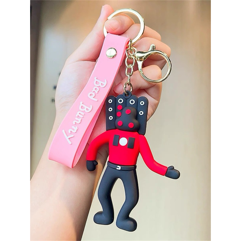 Móc Khoá Skibidi Toilet Nhựa Dẻo Dễ Thương