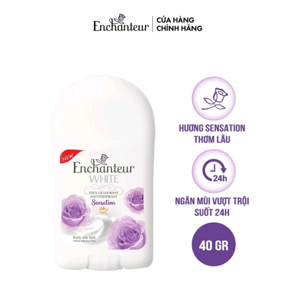 Sáp khử mùi trắng da Enchanteur  40gr
