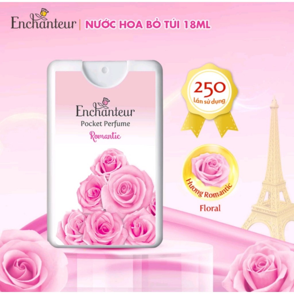 Nước hoa cao cấp bỏ túi Enchanteur Charming/ Romatic / Delightful 18ml