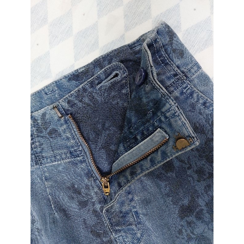 Chân váy Jean 2 eo 62cm.