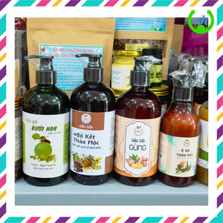 Dầu gội bưởi non handmade - kích thích mọc tóc 500ml