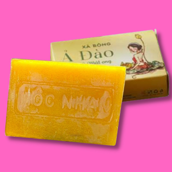 Xà Bông Nghệ mật ong xà bông trắng da mờ thâm giảm mụn xà bông 100gr