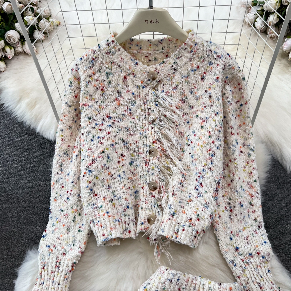 Set váy len nữ sang trọng mùa thu đông