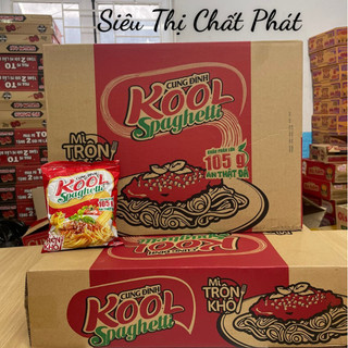 Thùng mì trộn khô cung đình kool spaghetti 105g x 30 gói
