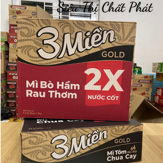 Thùng 30 gói x 75g mì tôm 3 miền