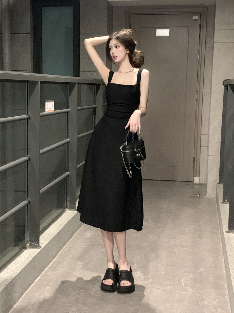 Váy body hai dây, đầm ôm body sexy, dáng chữ A