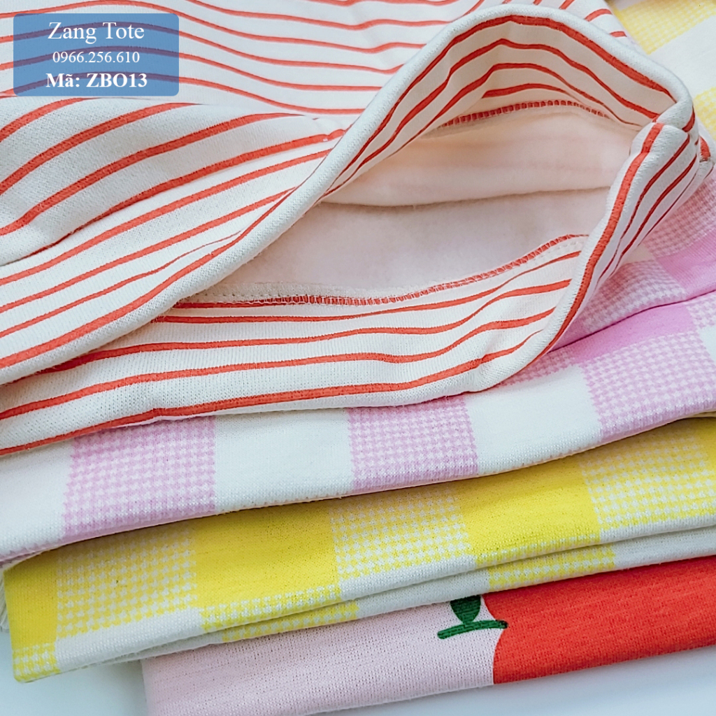 ZBO13 - Bộ nỉ bông cho bé gái chất cao cấp hình táo dâu cực đáng yêu - Zang Tote