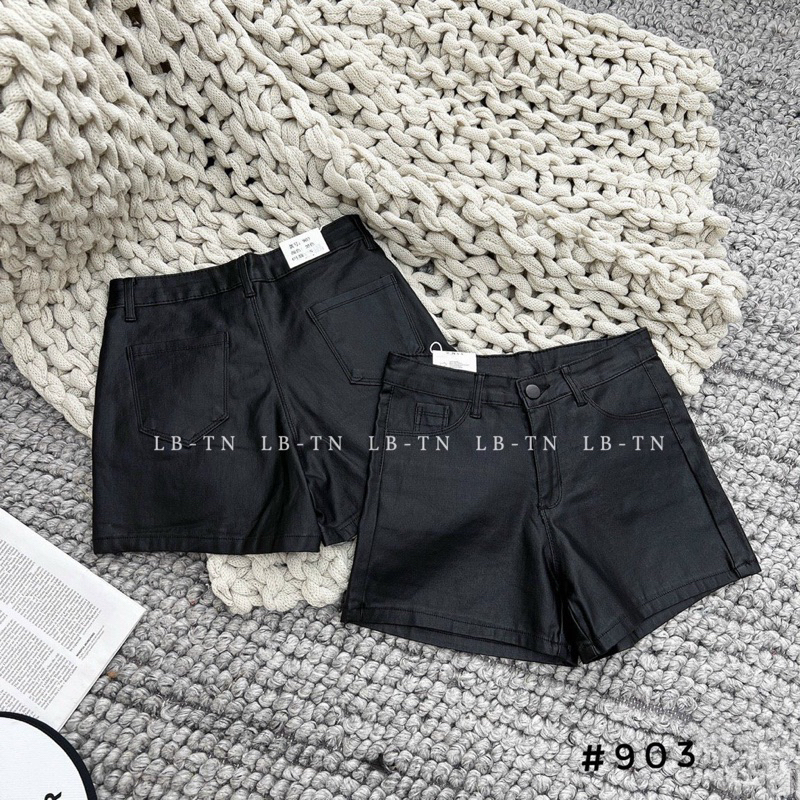 Quần Sóc Da Trơn  Co Dãn Dáng Ôm Hàng QC