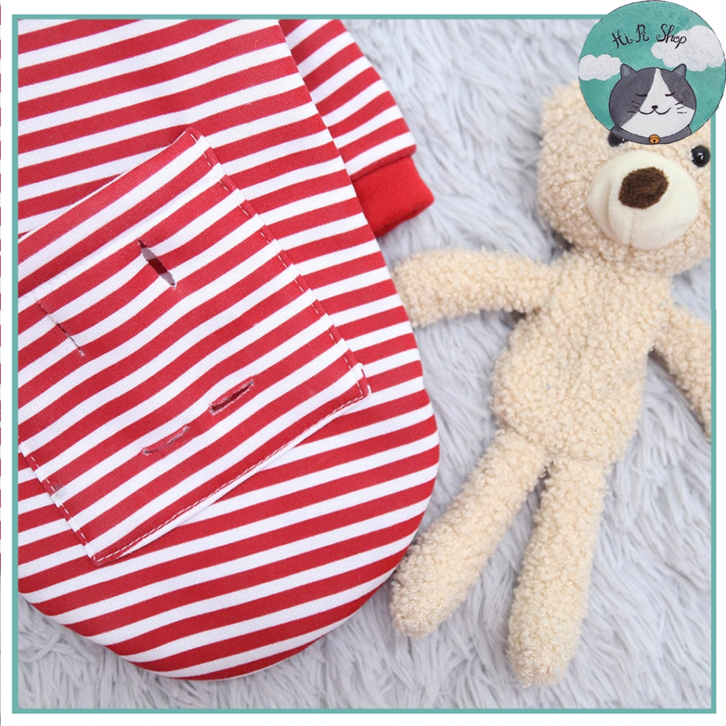 Áo Mùa Đông Gấu Bông Cho Chó Mèo Áo Thiết Kế Xinh Xắn Cho Thú Cưng