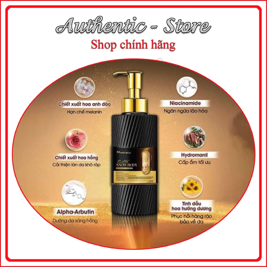 Kem Ủ Dưỡng Trắng Toàn Thân Magic Skin - Snow Body Magic Skin