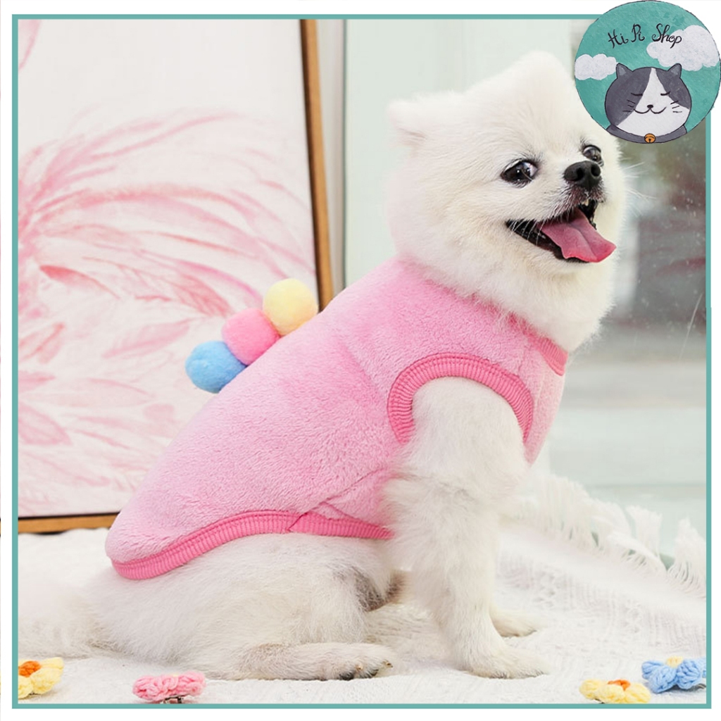 Áo Mùa Đông Sát Nách Hoạt Hình Cho Chó Mèo Áo Thiết Kế Xinh Xắn Cho Thú Cưng