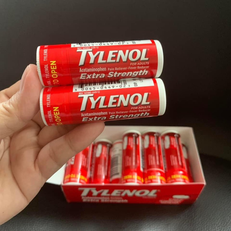 Tylenol 500mg (loại ống travel 10 viên)