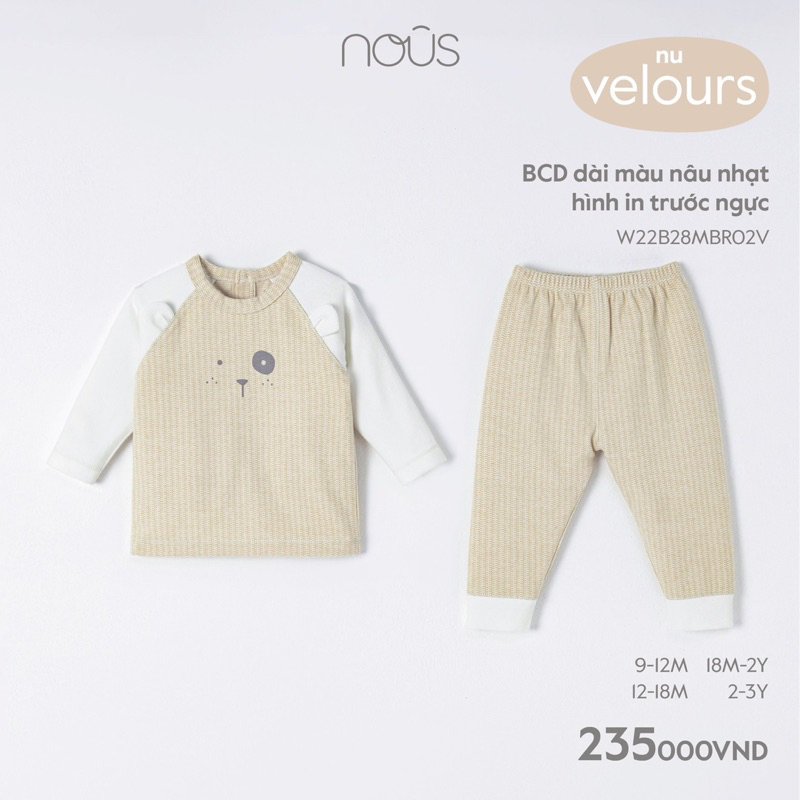 Bộ Dài tay mùa thu cho bé- BST Nous mới 2023