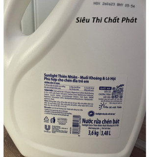 Nước rửa chén/ bát Sunlight 3.6kg trắng