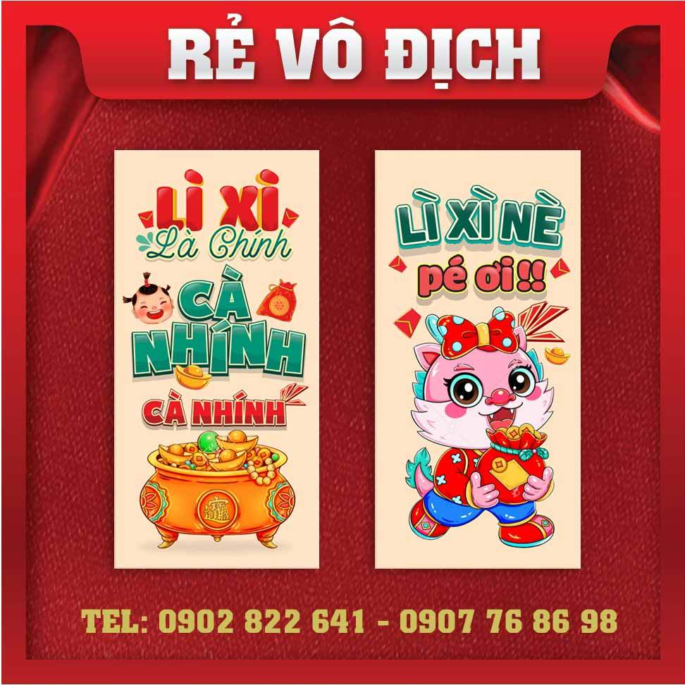 50 bao lì xì hottrend 2024 chọn mẫu